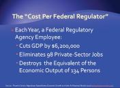 Cost per federal regulator