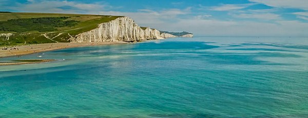 500ft chalk cliffs Seven Sisters East Sussex England